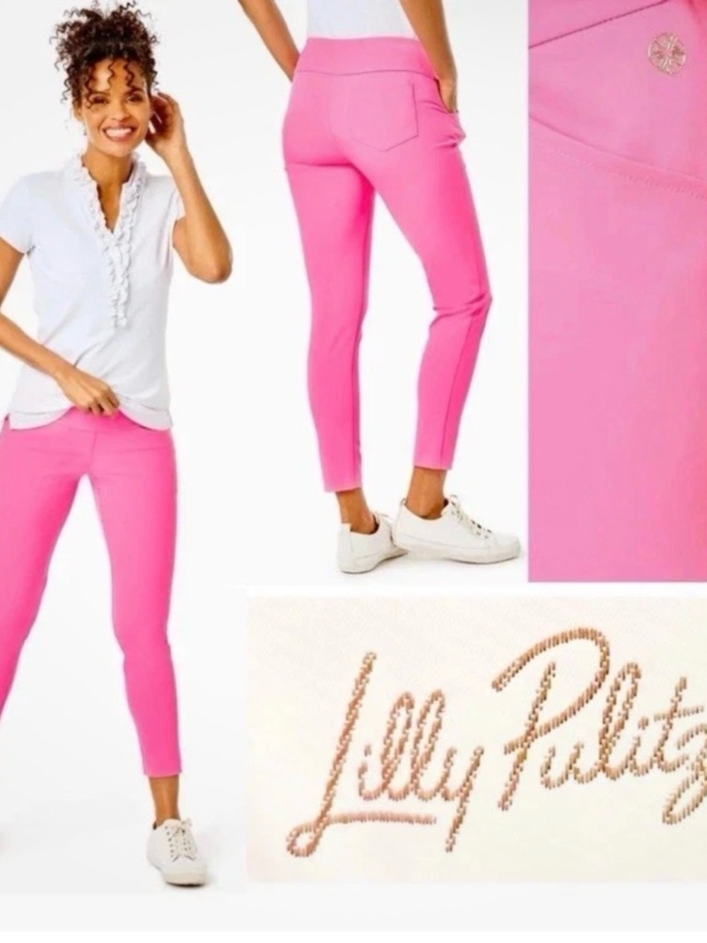 Lilly Pulitzer Luxletic 
Corso Pant Aura Pink Sz 14